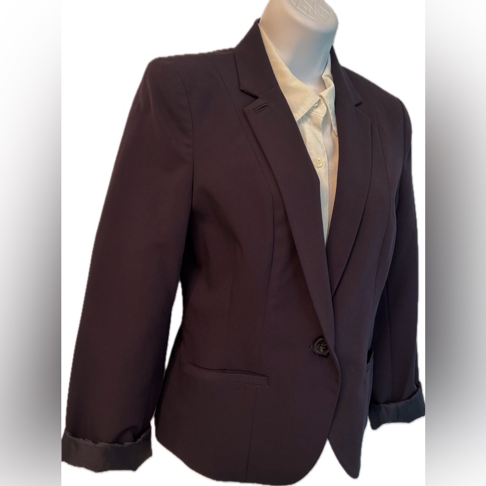 Worthington Dark Navy Single-Button Blazer